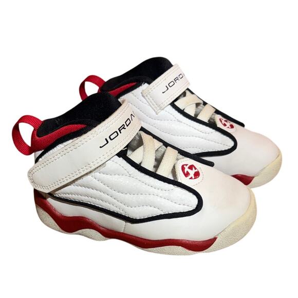 Nike Air Jordan Pro Strong White / Red / Black DC7910 101 Toddler Size 7C - Picture 1 of 7